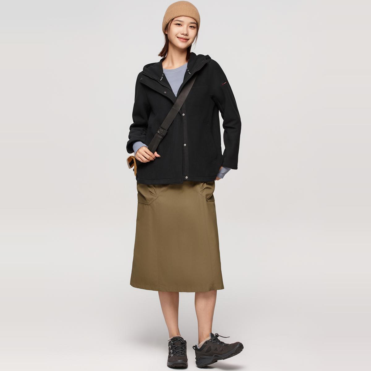 诺诗兰抓绒衣加绒加厚绒外套