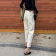 老爹裤 米白色牛仔裤 女宽松显瘦九分2026秋冬加绒高腰直筒萝卜裤 子