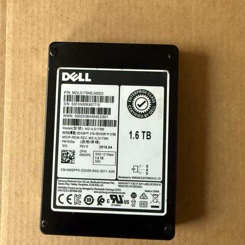 Dell 1.6TB SAS 12G 0W5PP5 PM1--议价商品