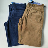 春秋款 248371 简约百搭灯芯绒休闲长裤 男式 修身