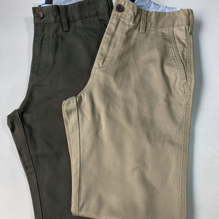 脚休闲长裤 纯棉标准直筒可折裤 248218 男式 春秋款