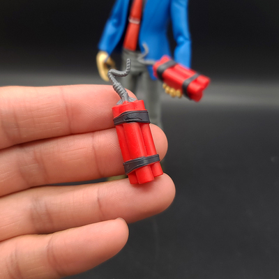 1/12兵人武器配件手雷鞭炮模型