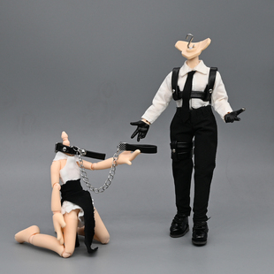 12分bjd素体ob11阿巳3.0娃衣皮带腰带项圈锁链牵引绳束缚束腰背带