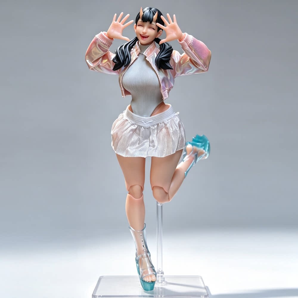 1/12兵人衣服配件cowl鬼女素体裙子蜗之壳romankey非玩狂怒cf短裙