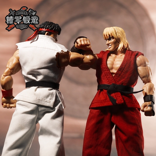 Jada街霸2隆手办衣服肯1/12可动人偶diy布衣配件格斗柔道空手道服