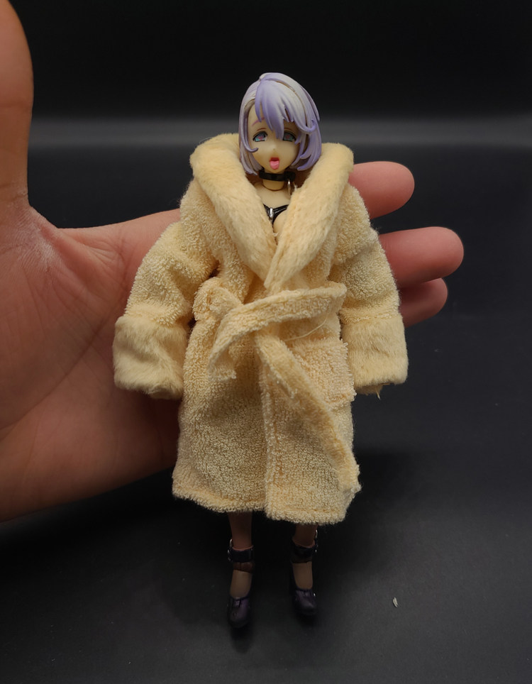 1/12兵人衣服配件井河阿莎姬浴衣6寸人偶手办机娘素体水无濑浴袍