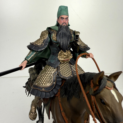 DT武圣关公人偶可动三国手办摆件