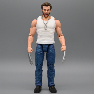 1/12兵人衣服配件mezco金刚狼ML紧身运动背心diy布衣改件不含手办