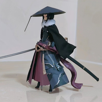 figma浪人古风毛领斗篷披风