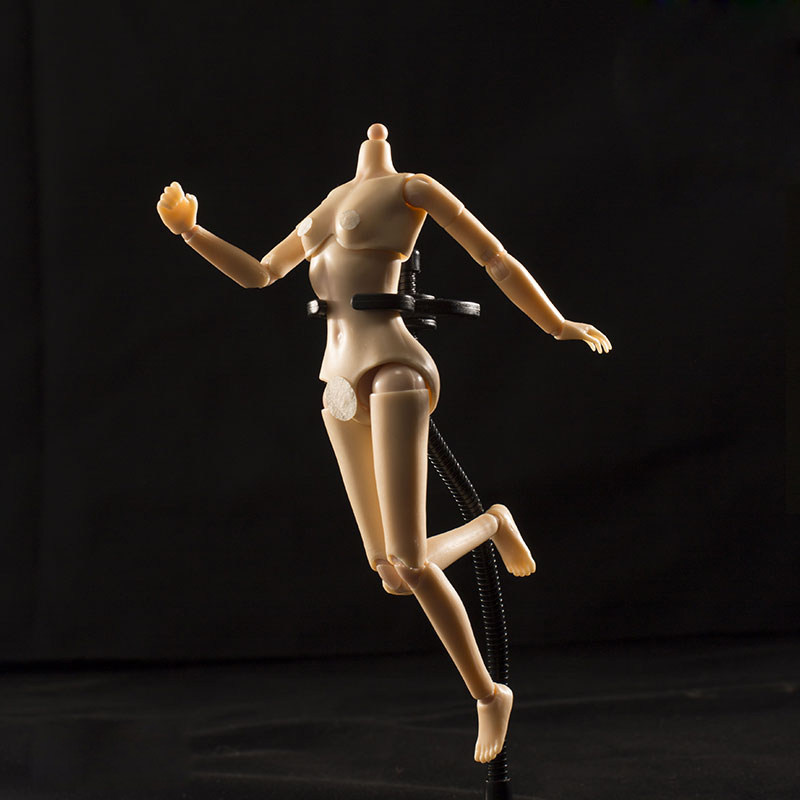 1/12女人偶半包胶素体6寸figma关节可动模型手办diy兵人配件shf