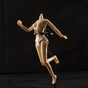 1/12女人偶半包胶机娘素体6寸关节超可动模型手办diy兵人绘画人体