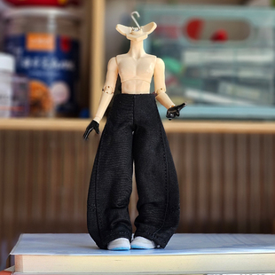 北冥出逃体12分阿巳3.0明月体娃衣bjd素体裤子休闲长裤弯刀阔腿裤