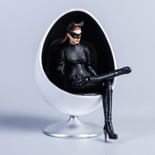 1/12兵人场景配件shf设计师沙发figma鸡蛋椅6寸人偶素体模型家具