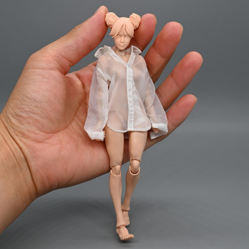 1/12兵人衣服纯欲透视性感衬衫