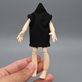 12分ob11妖精体娃衣D男D女D妹AZONE无袖高领T恤bjd素体长款打底衫