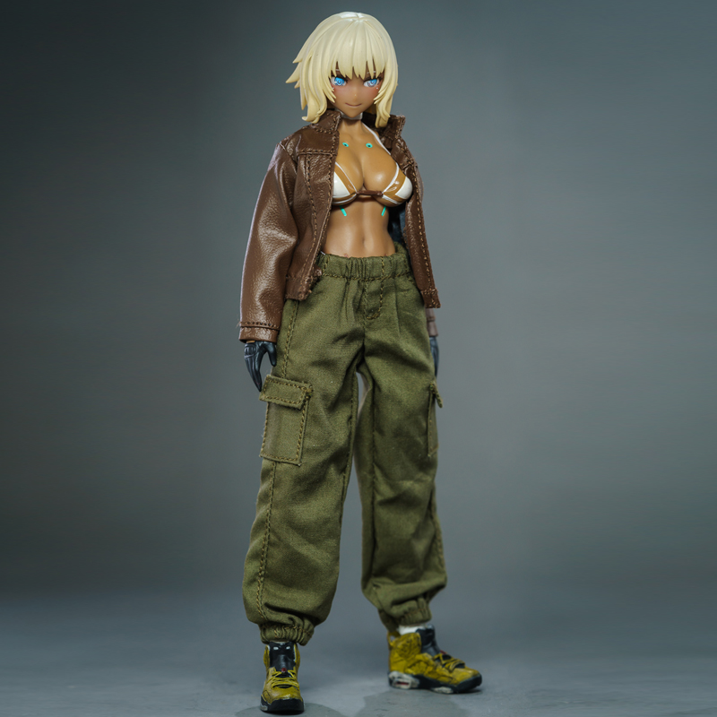 1/12兵人衣服配件皮衣夹克外套