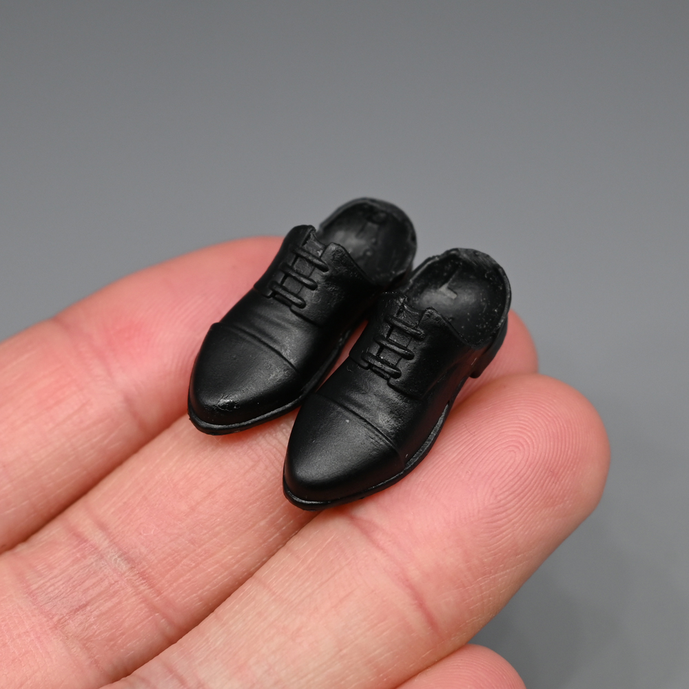 1/12兵人衣服配件figma西装皮鞋