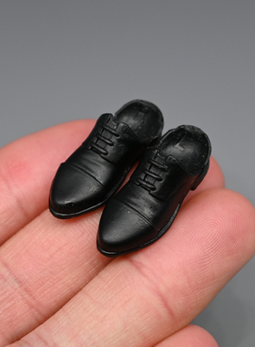 1/12兵人衣服配件figma西装皮鞋6寸可动人偶机娘素体diy鞋子改件
