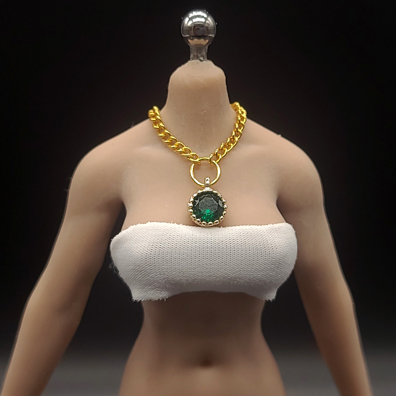 1/12兵人场景配件绿宝石项链