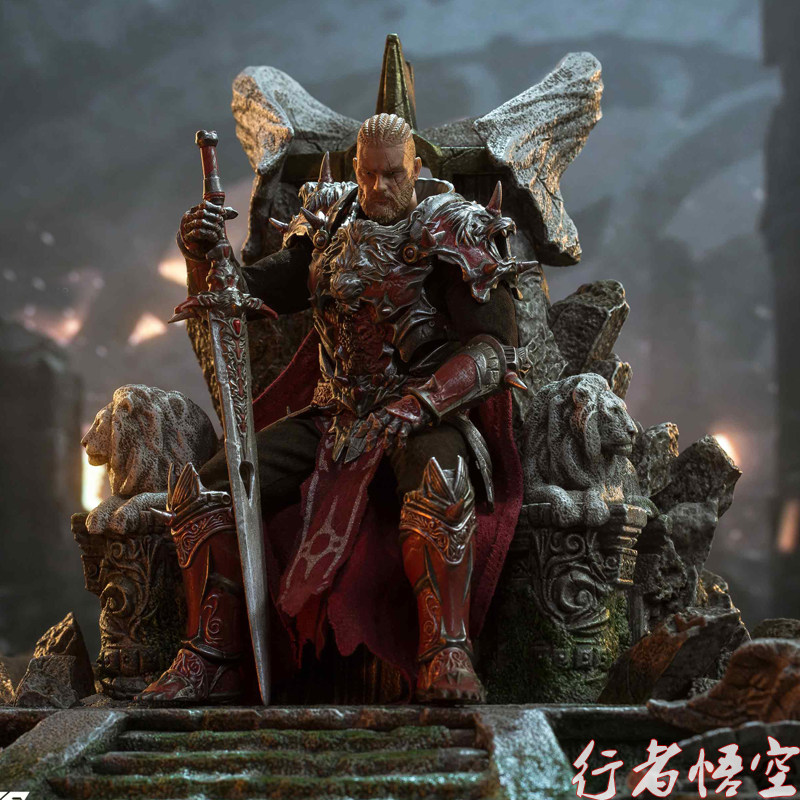 vtoys亚瑟王1/12可动人偶cftoys手办模型兵人saber王座中世纪场景