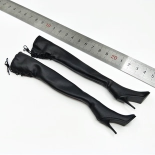 1/6女兵人配件ph鞋子jo靴子ud过膝靴长筒靴tbl包胶素体模型时装靴