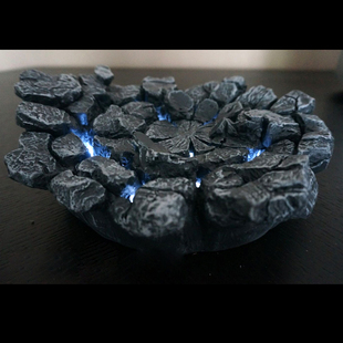 1/6兵人配件发光地台石头岩石炸裂场景底座12寸素体手办模型道具