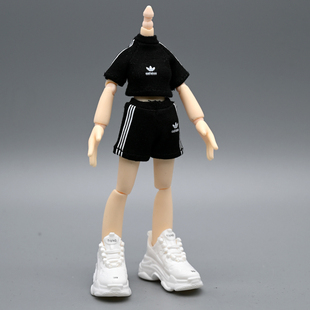 12分妖精体娃衣D男D女机娘T恤短裤azone运动服鞋子素体D妹bjd衣服