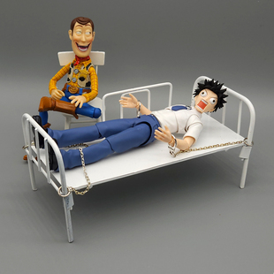 1/12兵人场景配件医院监狱ob11禁锢病床6寸机娘素体模型刑具娃床