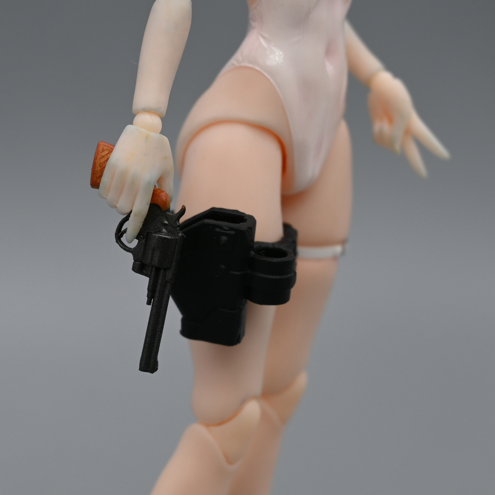 1/12兵人配件战术绑腿快拔枪套