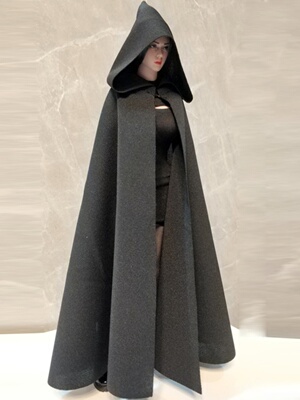 taobao agent 1/6 soldiers' clothes accessories Witch Powder Dead God Cloak 12 -inch BJD Sports Model Model Vampire Cloak