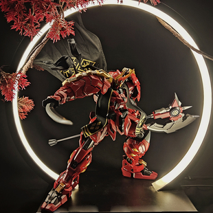 模寿甲斐之虎卓越级moshow机甲模型武士浪人披风战损斗篷配件改件