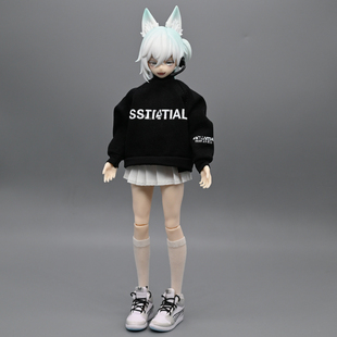 大12分8分西西里往事扎克事件自由主张娃衣bjd素体卫衣百褶裙短裙