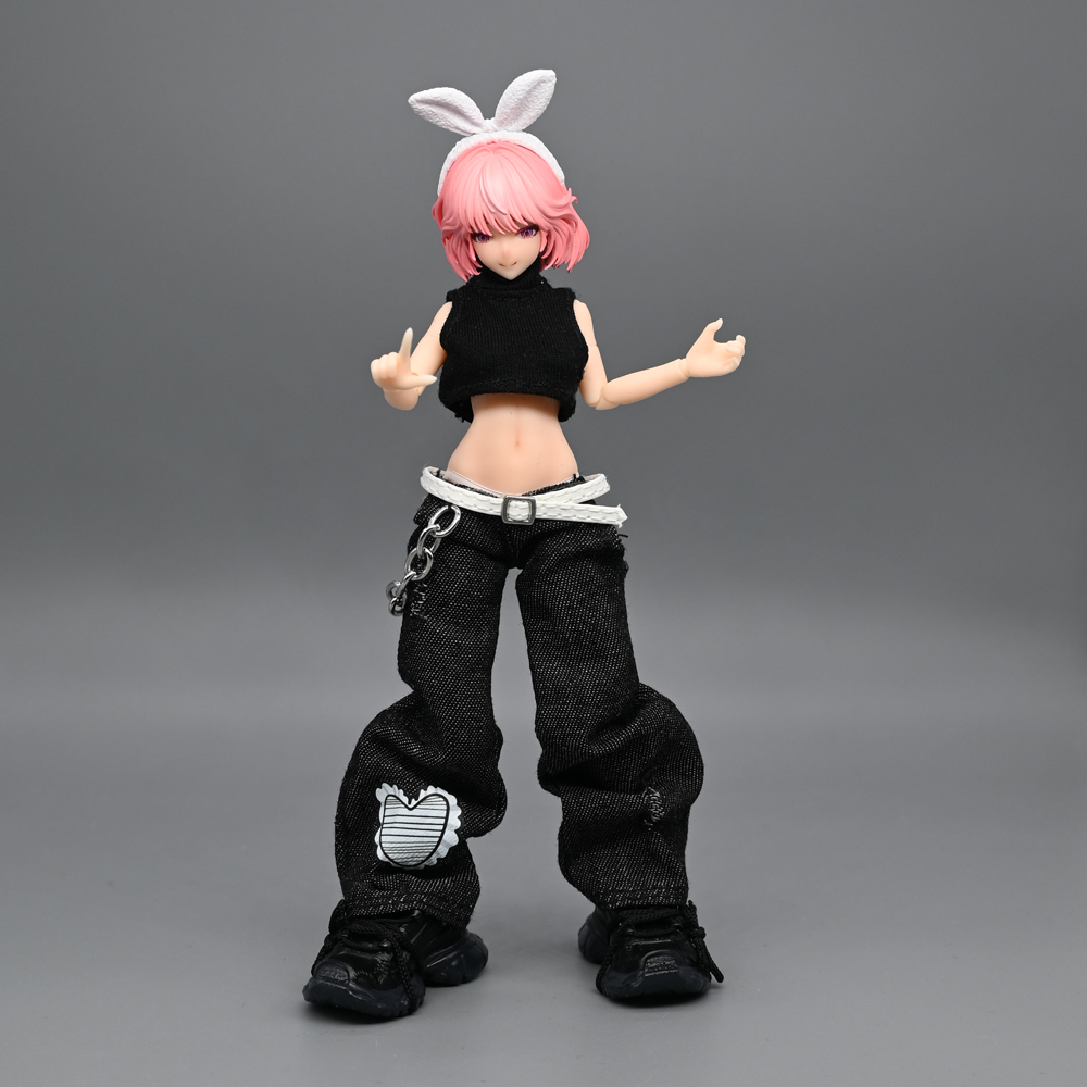 1/12兵人衣服潮流配件阔腿牛仔裤