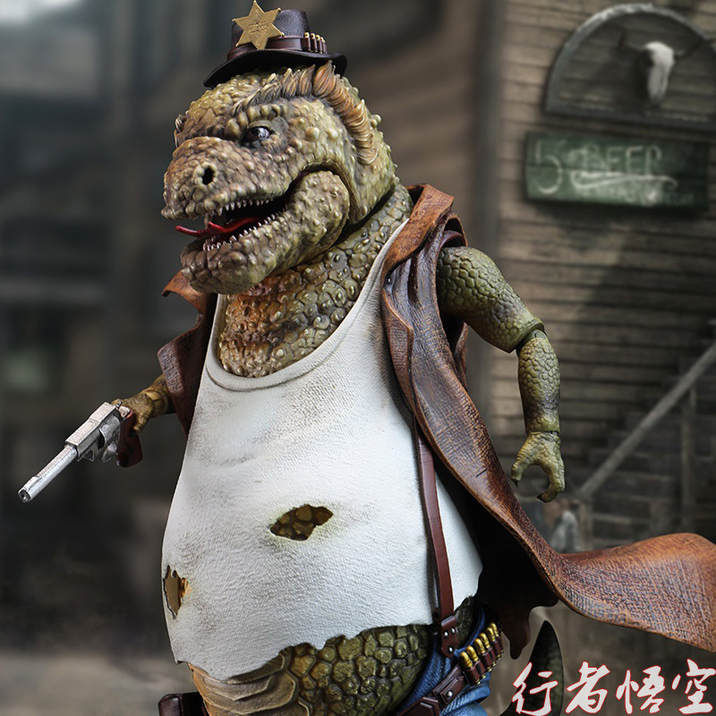 1/12沙漠警长蜥蜴西部牛仔兰戈6寸动物可动人偶手办模型玩具兵人