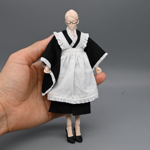 非玩玩具1/12瑟琳娜小芳女素体衣服布衣配件日系和服女仆装连衣裙