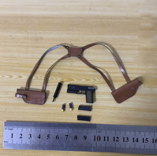 1/6兵人战术快拔枪套胸挂消音器手枪模型12寸dam人偶素体手办配件