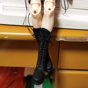 6分BJD娃衣配件娃娃长筒靴机车骑士长靴娃鞋素体靴子鞋子马丁靴ob