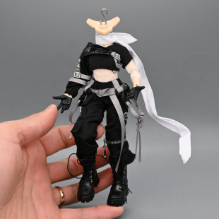 12分阿巳3.0北冥体修罗丸出逃体机能娃衣bjd素体工装裤子潮酷衣服