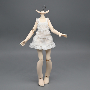 12分出逃体明月体娃衣bjd机娘兵人素体衣服仙女裙蕾丝睡裙连衣裙