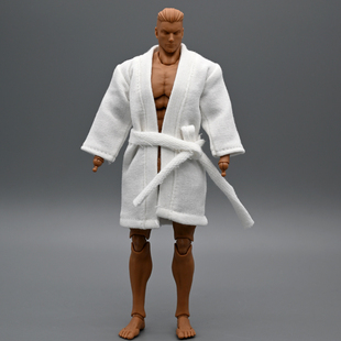 1/12兵人衣服配件romankey男素体外套6寸可动人偶浴衣浴袍bjd娃衣