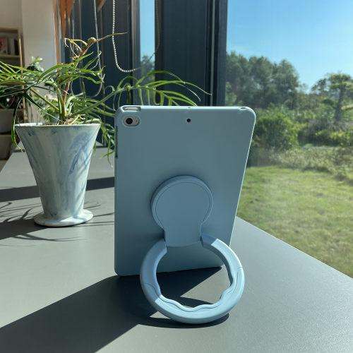 适用iPadMini6/7平板保护套2026新款air8旋转支架pro11/13寸tpu蓝色Air4/Air5全包第10代9支撑10.9/12.9软壳