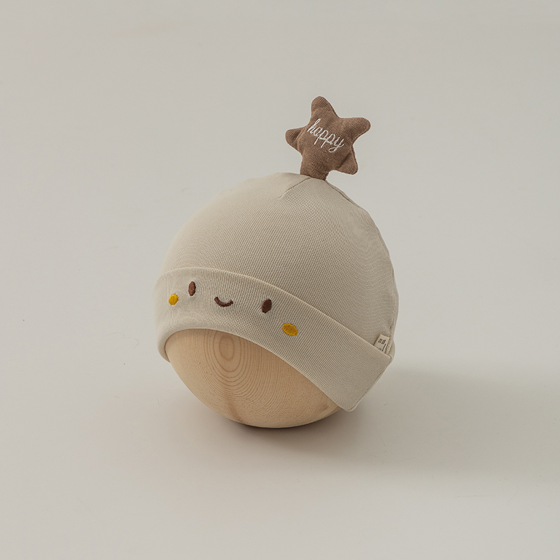 宝宝婴儿新生儿纯棉春秋胎帽