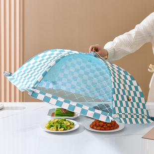 饭菜罩子桌盖菜罩可折叠餐桌罩剩菜食物罩菜盖子饭罩家用遮菜盖伞