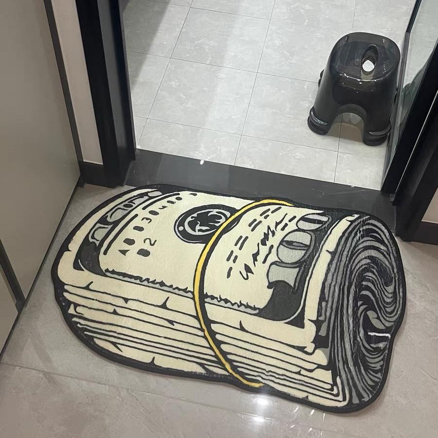 哈哈好创意美金丝圈入户门地垫