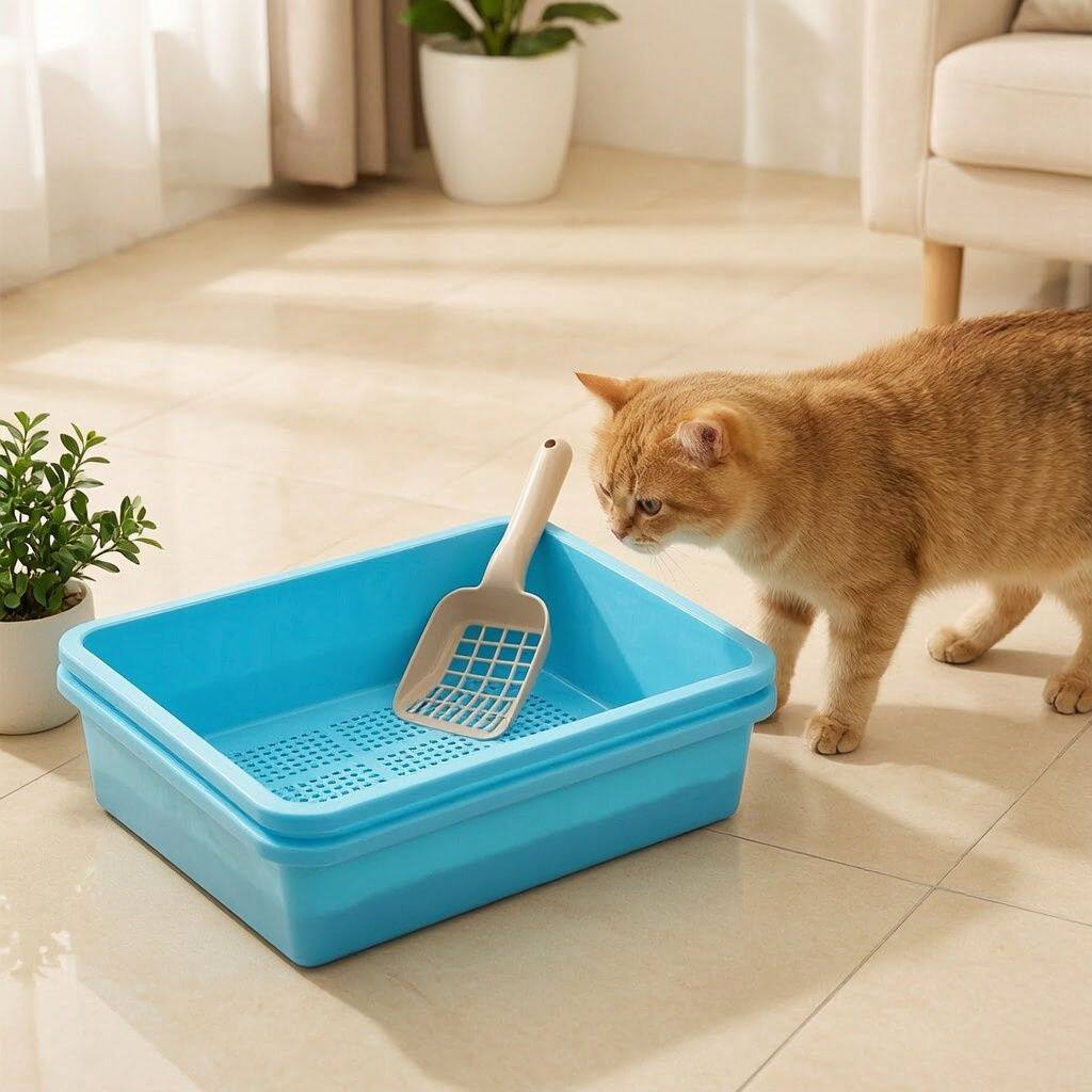 加大号开放式木砂专用双层猫厕所松木猫砂盆猫便盆大肥猫乌龟苗盆