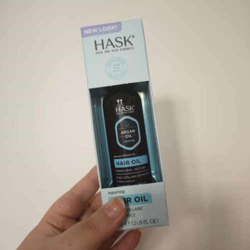 现货澳洲Hask摩洛哥坚果护发油角蛋白防毛躁修复烫损柔顺精油59ml