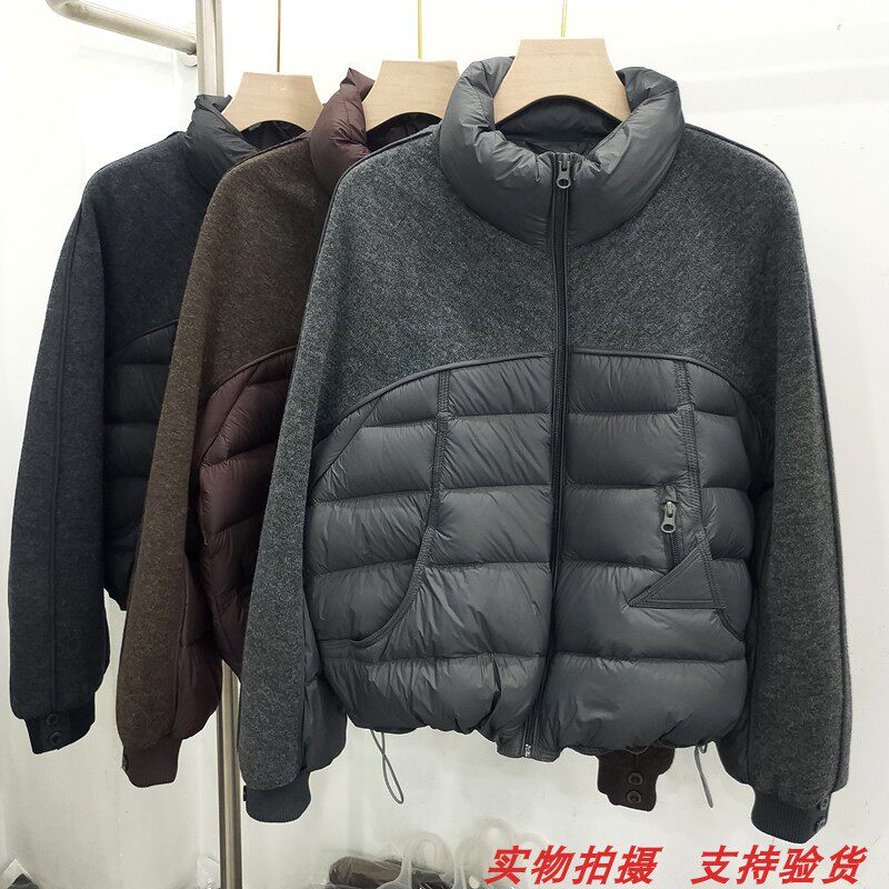 90绒修身羽绒服外套拉链上衣