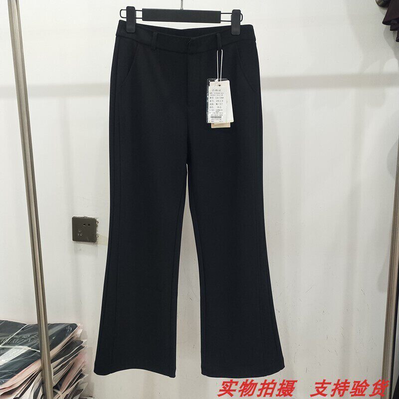 修身百微辣西装休闲裤女裤直筒裤