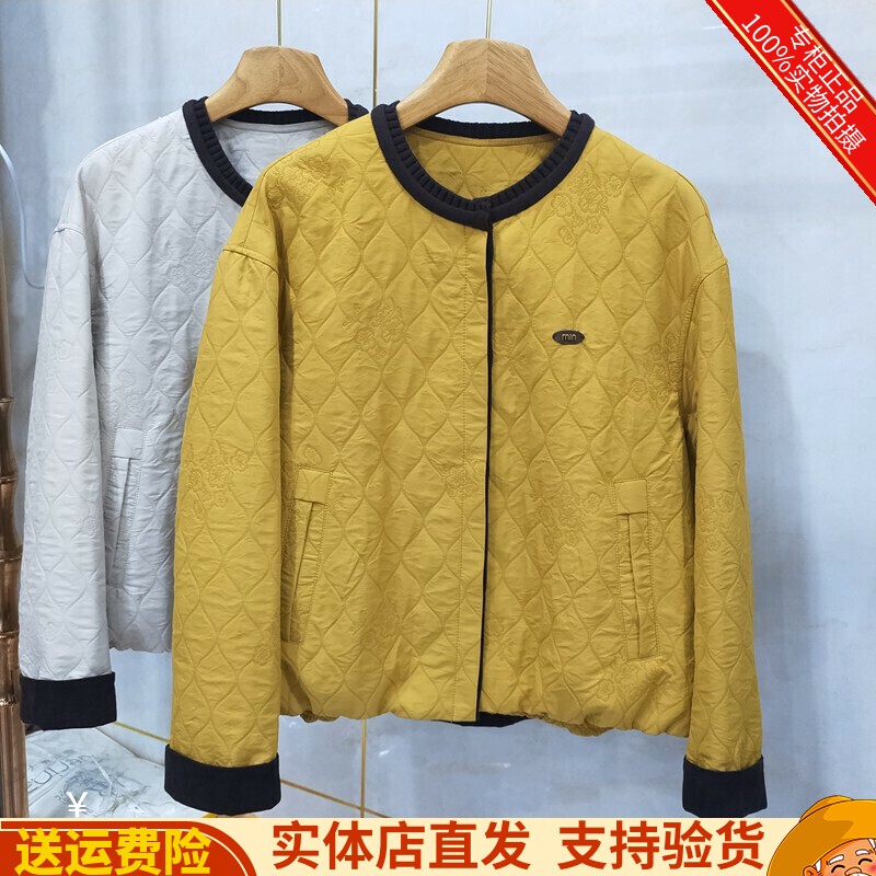 时尚圆领休闲百搭减龄夹克外套