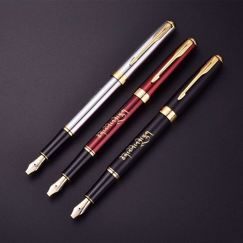 【西藏瞳觅】斜尖藏文钢笔西藏书法专用高档专业练字平行笔